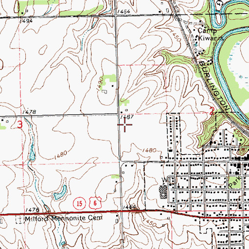 Topographic Map of Welch Park, NE