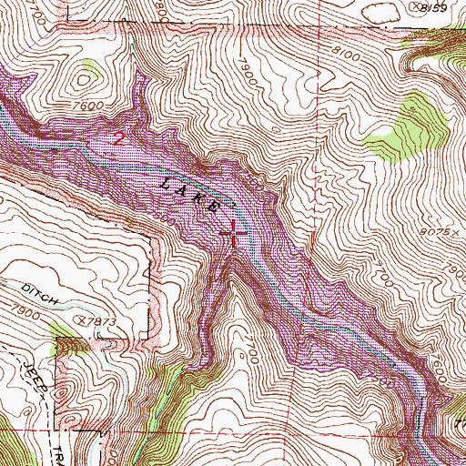 Topographic Map of Willow Creek, CO