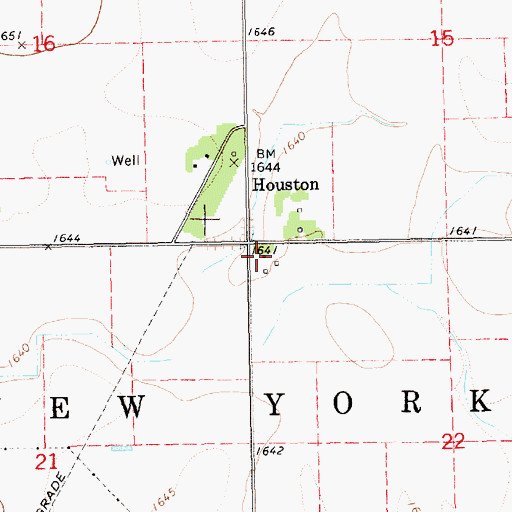 Topographic Map of Township of New York, NE