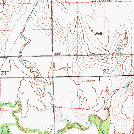 Topographic Map of Township of Stewart, NE