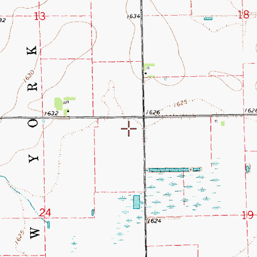 Topographic Map of Waco Federal Waterfowl Production Area, NE
