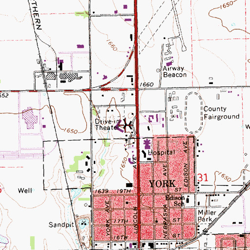 Topographic Map of The Hearthstone, NE