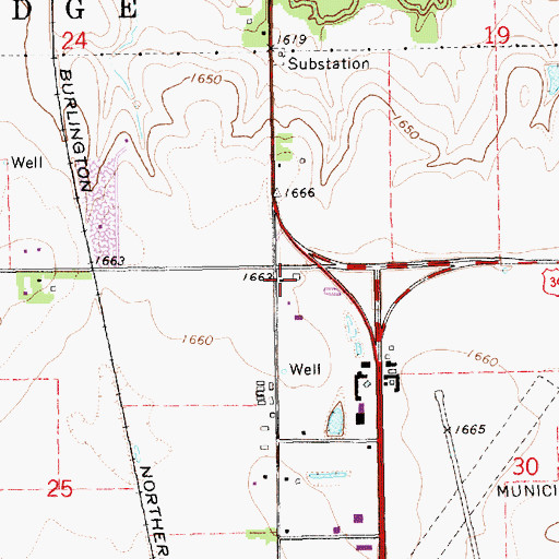 Topographic Map of Y Motel and RV Park, NE
