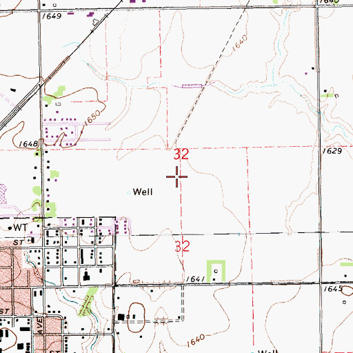 Topographic Map of York Elementary School, NE
