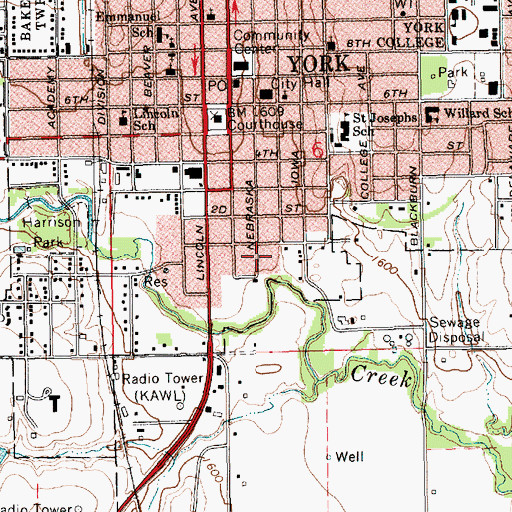 Topographic Map of Apostolic Church of God, NE