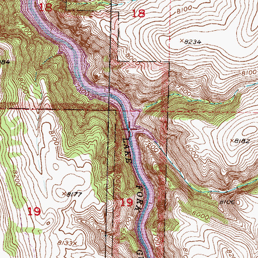 Topographic Map of Lake Gulch, CO
