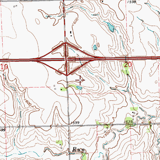 Topographic Map of Double Nickel Campground, NE