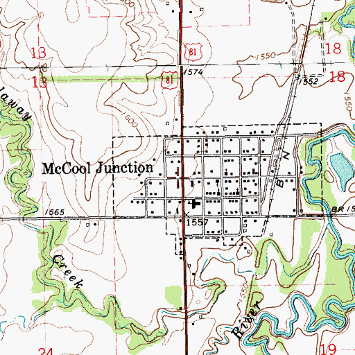 Topographic Map of H and D Campground, NE