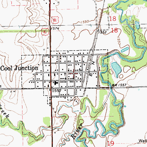 Topographic Map of McCool Junction Post Office, NE