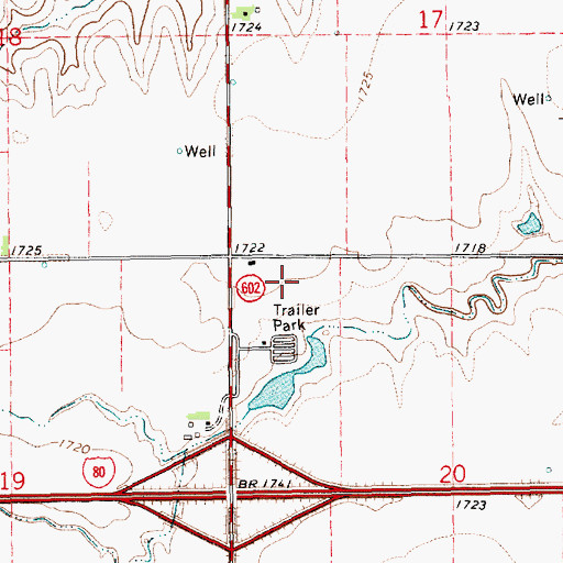 Topographic Map of Western Campground, NE