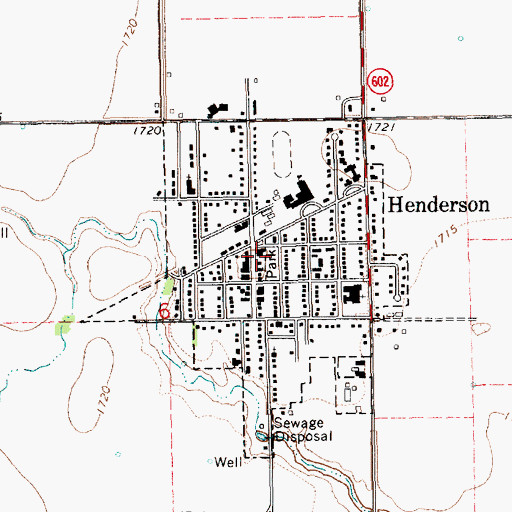 Topographic Map of Henderson Family Dentistry, NE