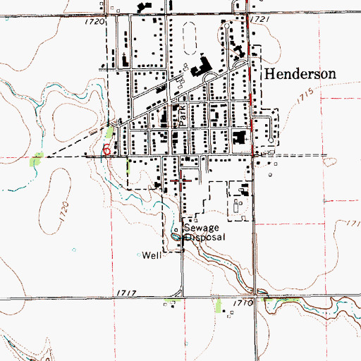 Topographic Map of Faith Evangelical Bible Church, NE