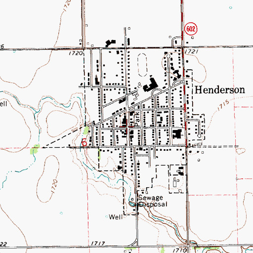 Topographic Map of Community Bible Church, NE