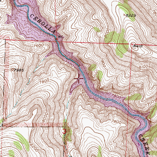 Topographic Map of Lake Gulch, CO
