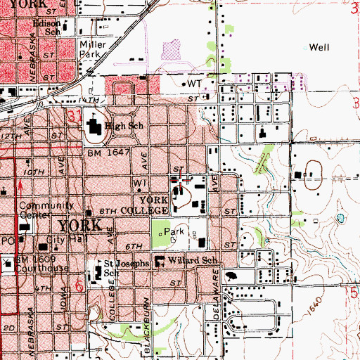 Topographic Map of Larson House, NE