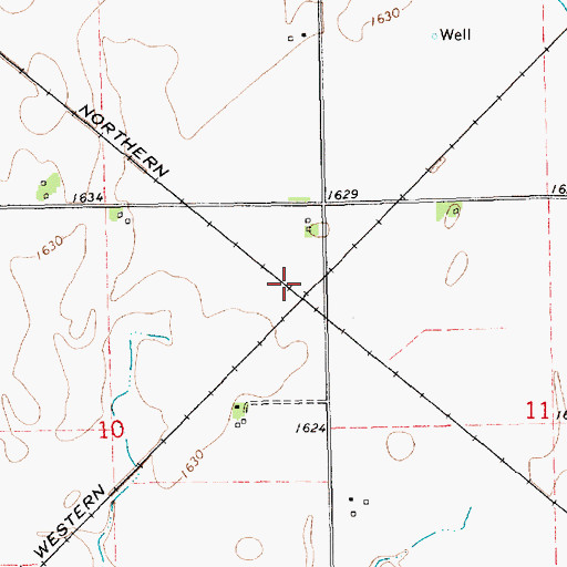 Topographic Map of Sawyer Post Office (historical), NE