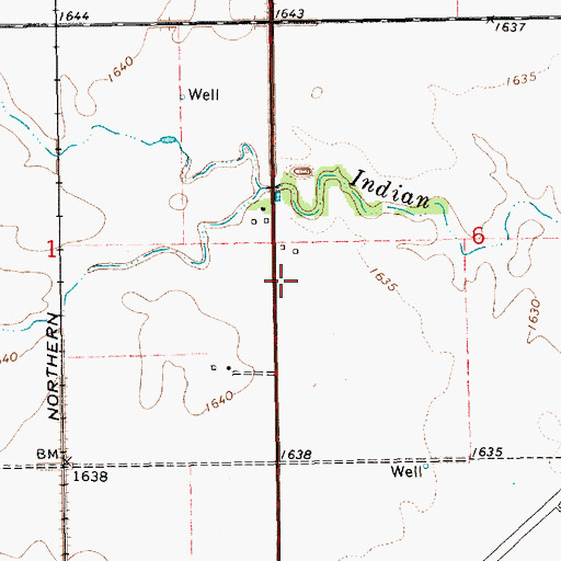 Topographic Map of Fairmont Army Air Field Historical Marker, NE