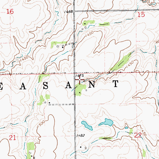 Topographic Map of Township of Pleasant Hill, NE
