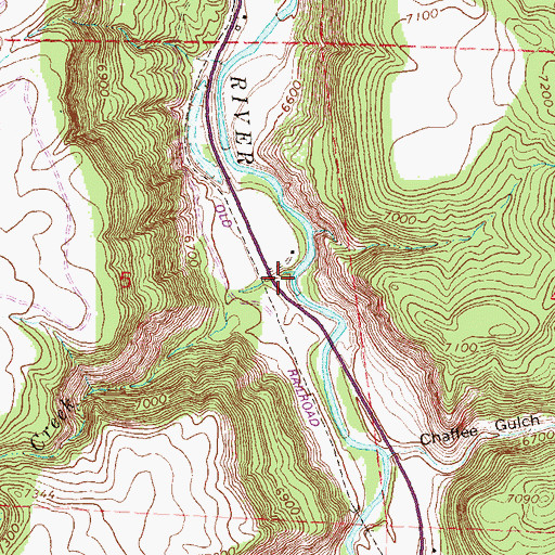 Topographic Map of McKenzie Creek, CO