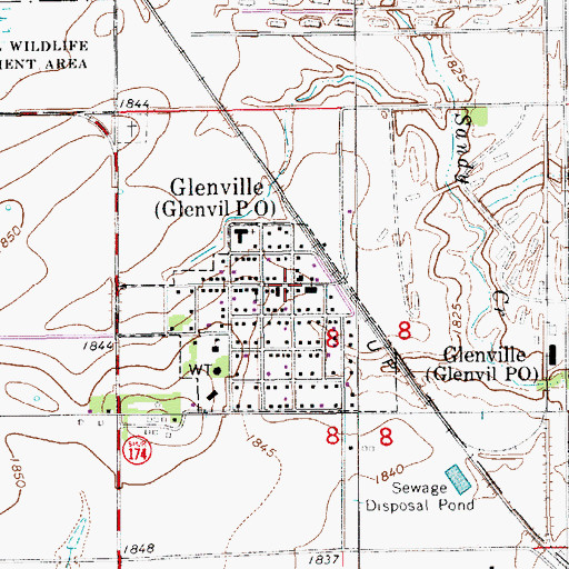 Topographic Map of Immanuel Lutheran Church, NE