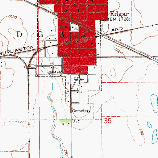 Topographic Map of South Park, NE