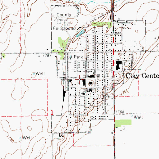 Topographic Map of Zion Lutheran Church, NE