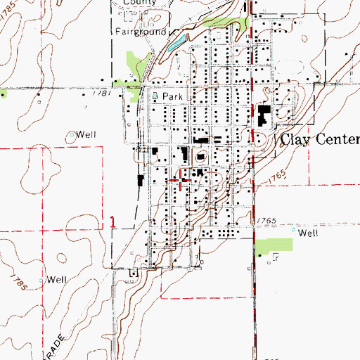 Topographic Map of United Church of Christ, NE