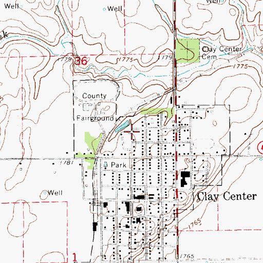Topographic Map of Crooked Creek Country Club, NE