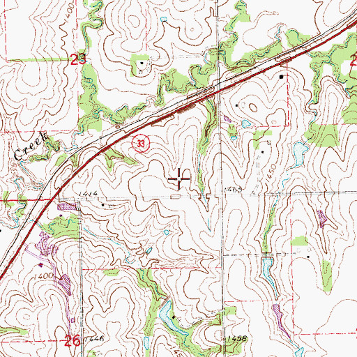 Topographic Map of Crete Area Medical Center, NE