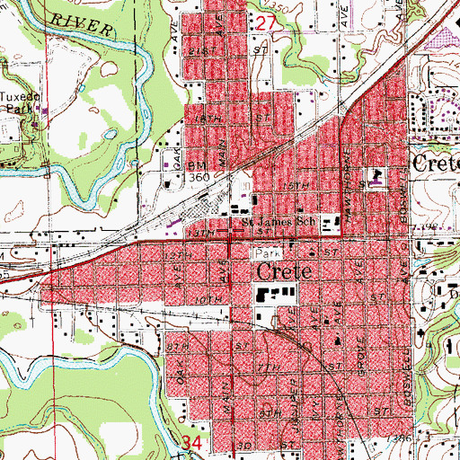 Topographic Map of Faith Evangelical Free Church, NE