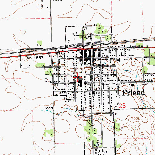 Topographic Map of Saint Josephs Catholic Church, NE