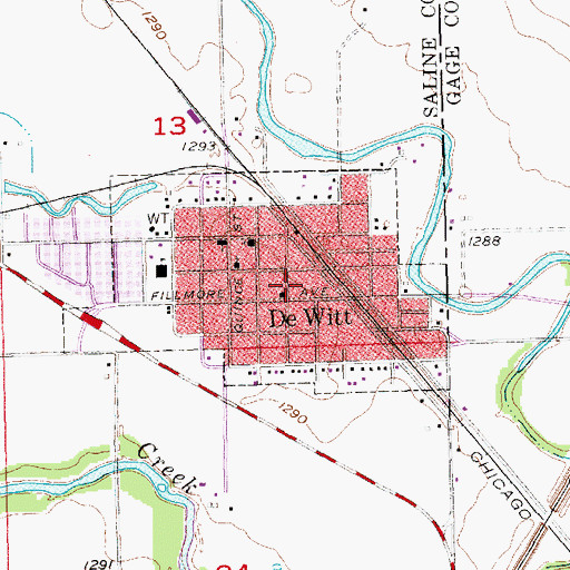 Topographic Map of Memorial Park, NE