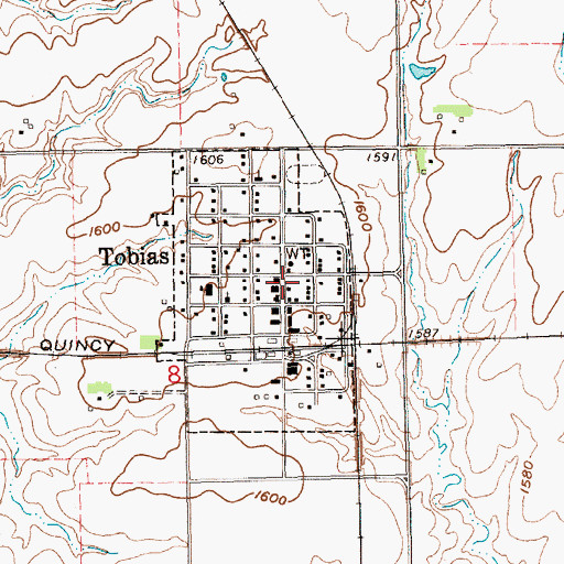 Topographic Map of Tobias Community Historical Museum, NE