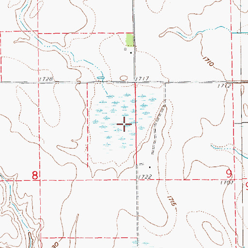 Topographic Map of Smartweed Marsh State Wildlife Management Area, NE