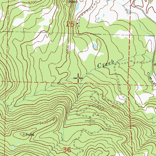 Topographic Map of High Park Creek, CO