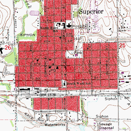 Topographic Map of Grace Community Evangelical Free Church, NE