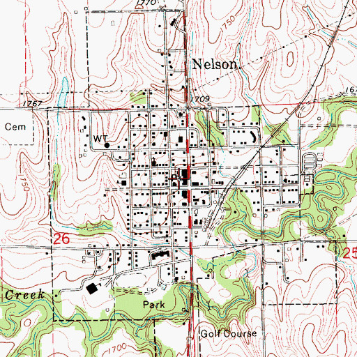 Topographic Map of Westside Medical Services, NE