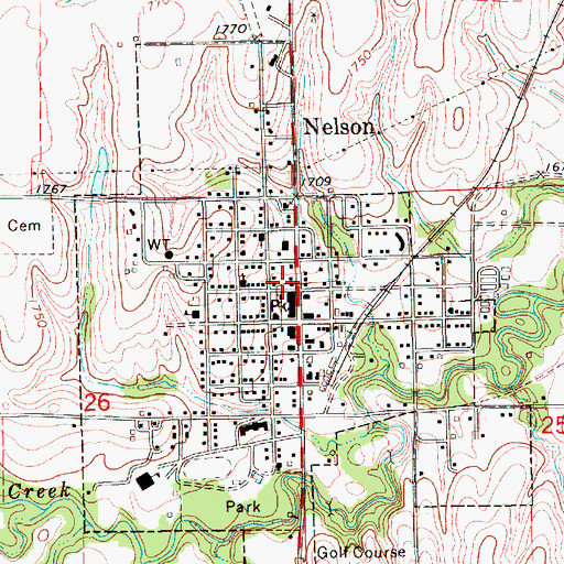 Topographic Map of Nelson Dental Clinic, NE