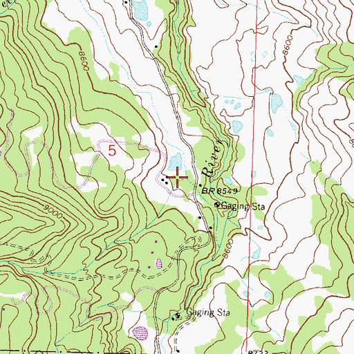 Topographic Map of Fish Creek, CO