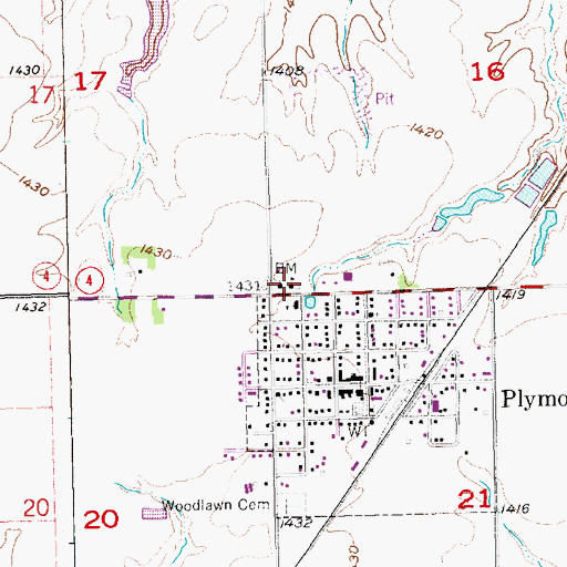 Topographic Map of Saint Pauls Lutheran Elementary School, NE