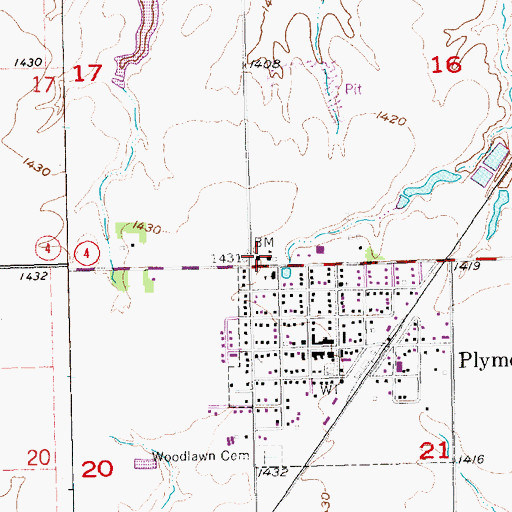 Topographic Map of Saint Pauls Lutheran Church, NE