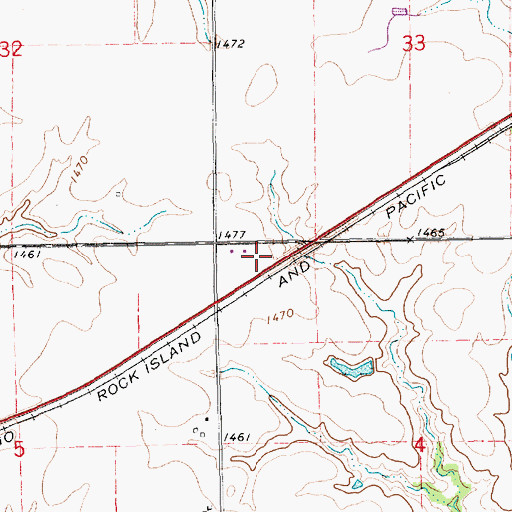 Topographic Map of Jansen Historical Marker, NE