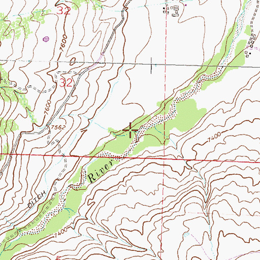 Topographic Map of Veo Creek, CO