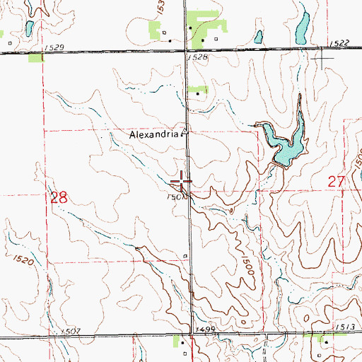 Topographic Map of Olive Branch School (historical), NE