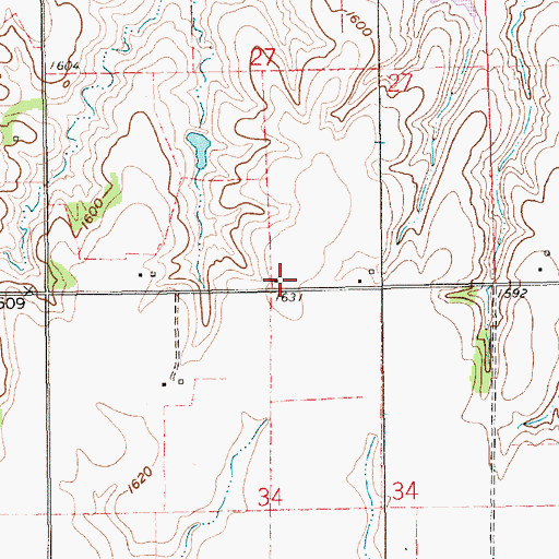 Topographic Map of Kiowa School (historical), NE