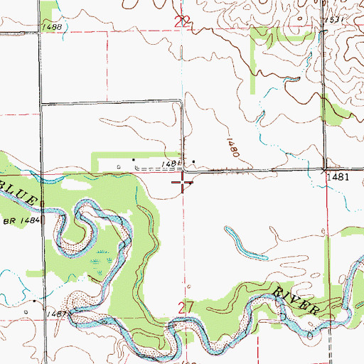 Topographic Map of Hackney School (historical), NE