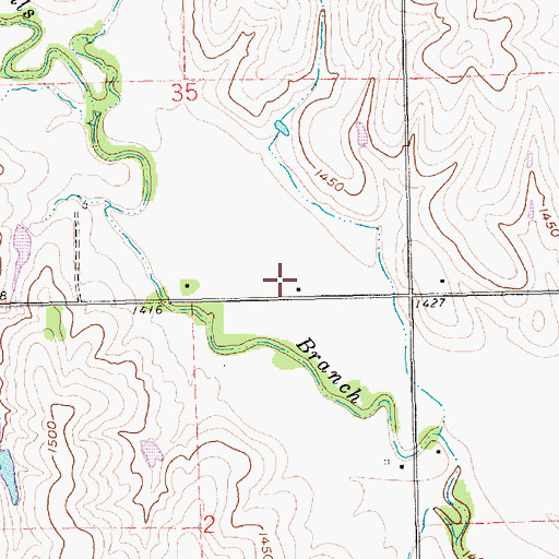 Topographic Map of Toad Valley School (historical), NE