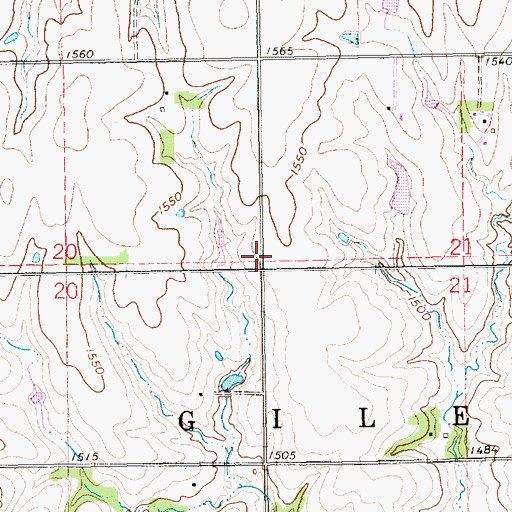 Topographic Map of Knape School (historical), NE