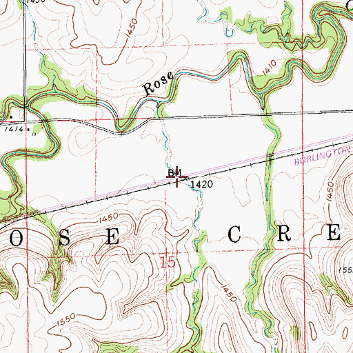 Topographic Map of Williams Post Office (historical), NE