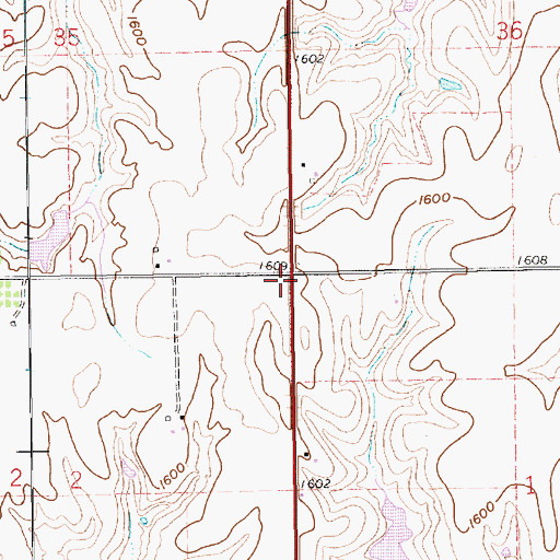 Topographic Map of Stoddard Post Office (historical), NE